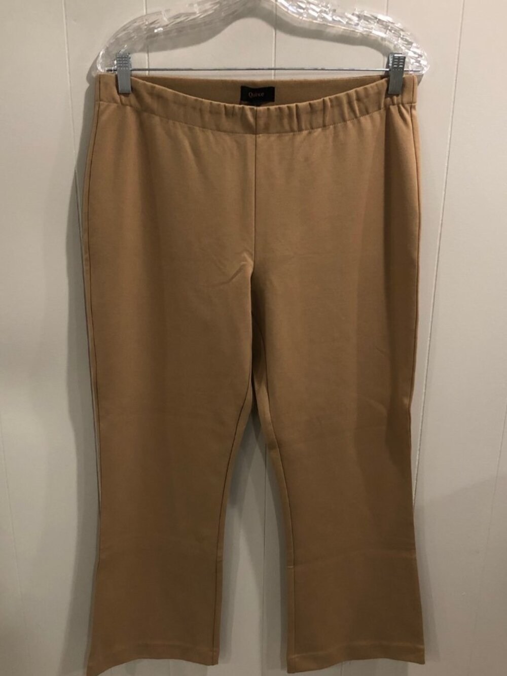 Quince Camel Ponte Pants, Size L